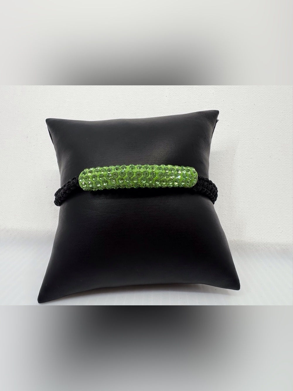Green Crystal Bar Bracelet - Women's Fashion Jewelry
